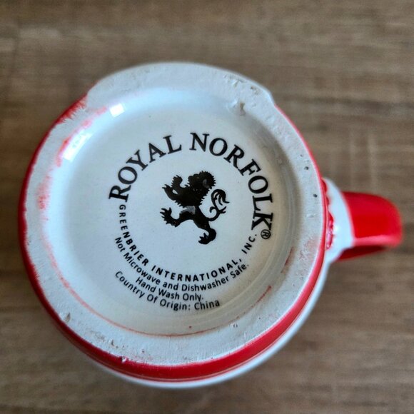 Royal Norfolk Santa Red Suit mug. Christmas Holiday mug. - Picture 5 of 5